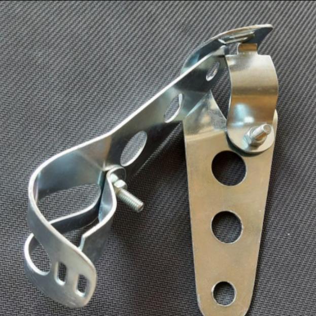 Braket Breket Dudukan Lampu Pesek Motor Tiger Vixion MegaPro Verza