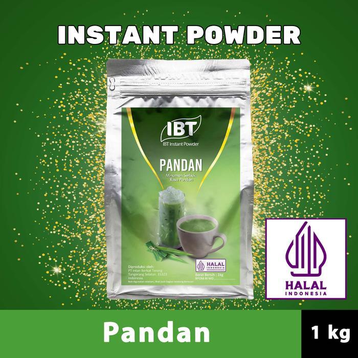Bahan Minuman Bubuk Rasa Pandan Instant IBT Drink Powder