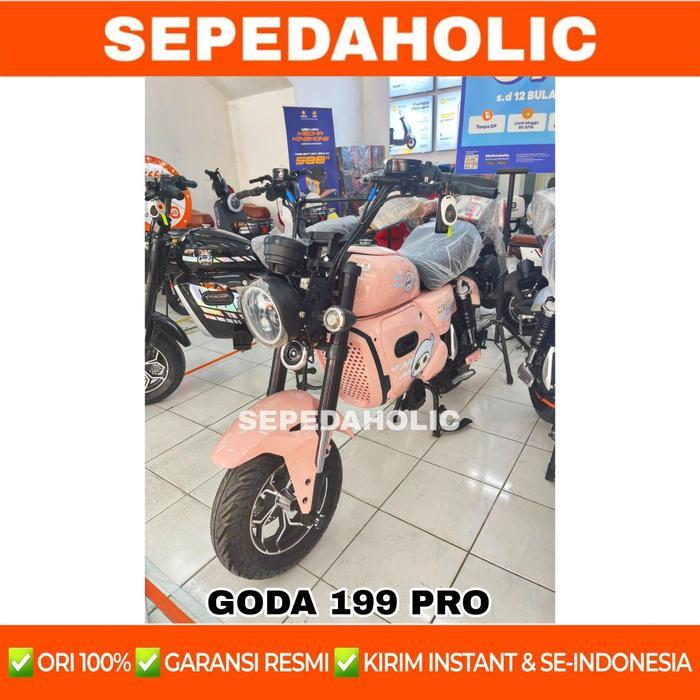 Sepeda Motor Listrik GODA 199 PRO MECHA KINGKONG 1500 Watt 20 AH Electric E Bike - Pink