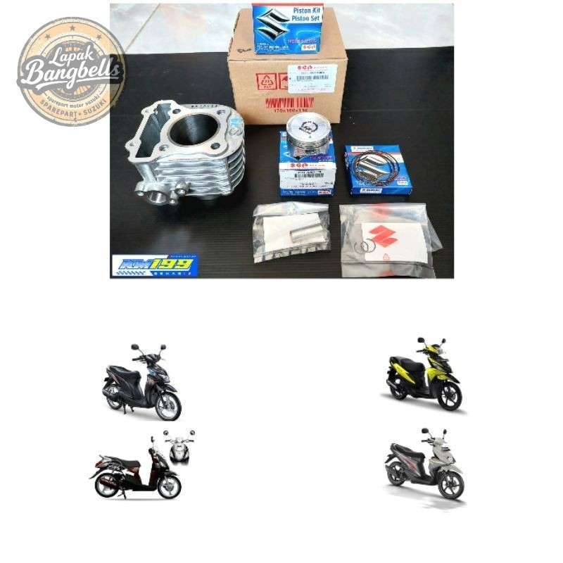 Blok Seher Piston Set Kit Suzuki Address Nex Lets Original SGP