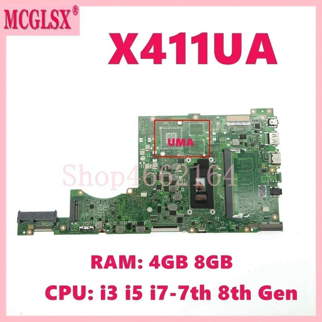 X411UA Mainboard For Asus S4000V X411UQ S4200V X411UF K411UN A411UF K411UQ X411UN X411UV F411UF A411