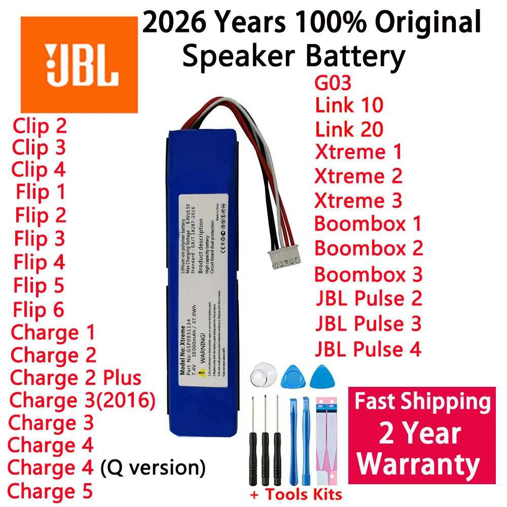 2026 Years Replacement Original Speaker Battery For JBL Link 10 20 G03 Clip arge Boombox Flip Pulse 
