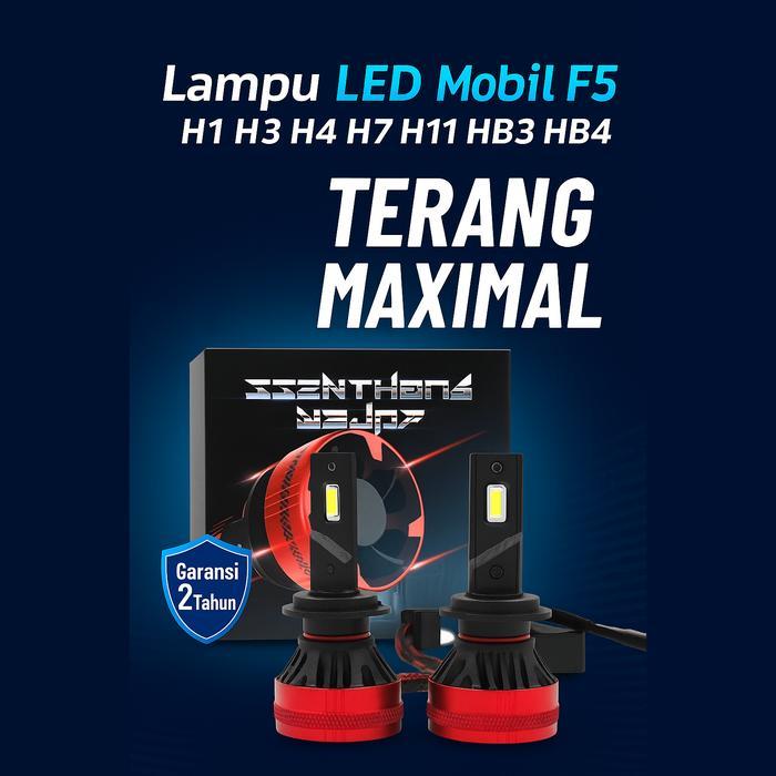 Lampu LED Mobil F5 55W Canbus Headlight Super Terang – H1 H3 H4 H7 H11 HB3 HB4 (22.000 Lumens) - H4S