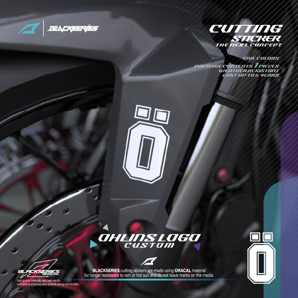 Cutting Sticker OHLINS | Stiker OHLINS | OHLINS