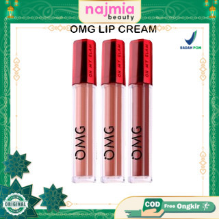 Najmia 3 - OMG Oh My Glam Matte Kiss Lip Cream ( lipstick lipstik lipcream ) NEW EDITION Shade 1-30