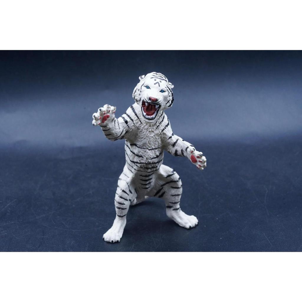 KORI White Tiger Standing Macan Putih Harimau Mainan Figure Binatang Miniature Hewan Animal Figurine