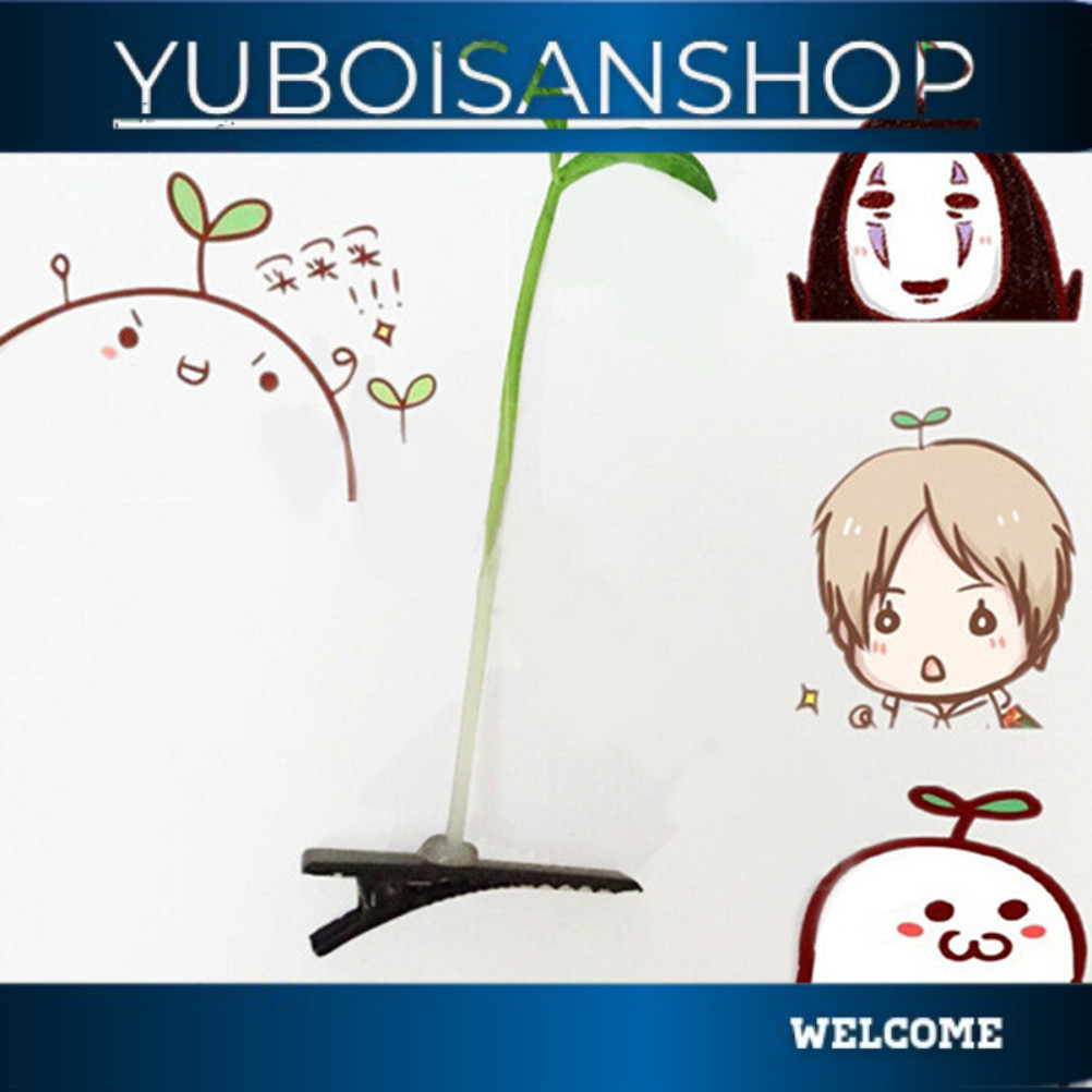 termurah HPDA hairpin sepucuk daun tunas tauge sporut hick jepit rambut cosplay cos