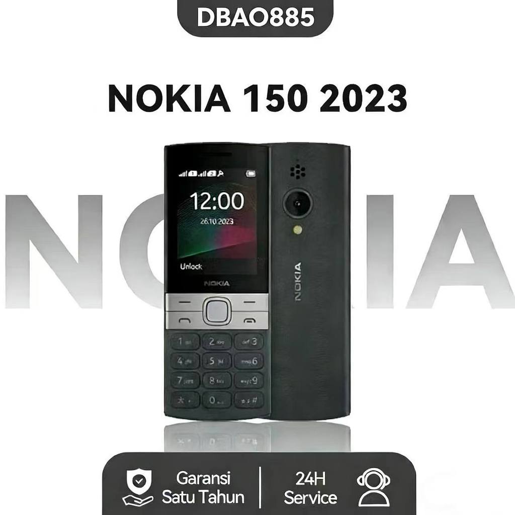 HP NOKIA 150 2023 (BARU) [GARANSI 1 TAHUN] - HP Jadul Dual SIM, Radio, Senter, Baterai Awet Murah