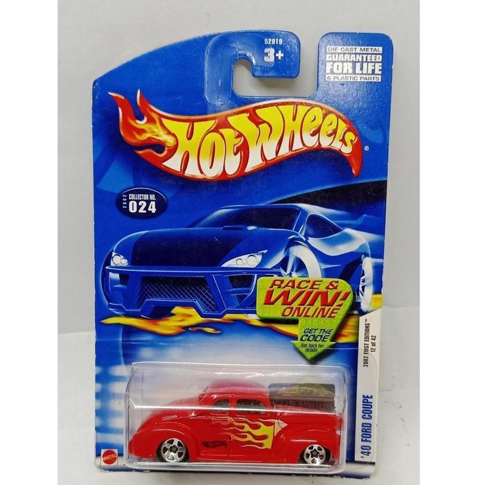 Diecast HOTWHEELS 40 FORD COUPE Mainan Skala 64