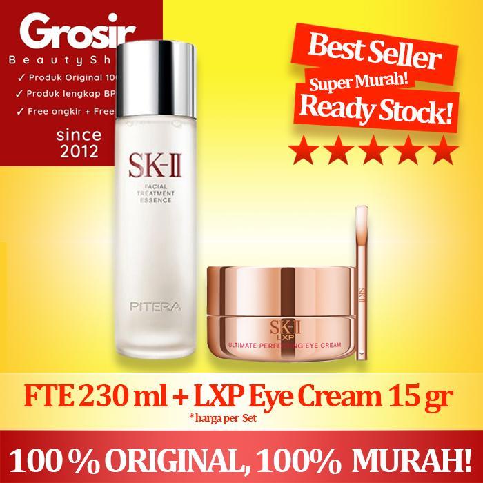 SK-II SK2 SKII SK II Paket Pitera FTE 230 ml + LXP Eye Cream 15 gr