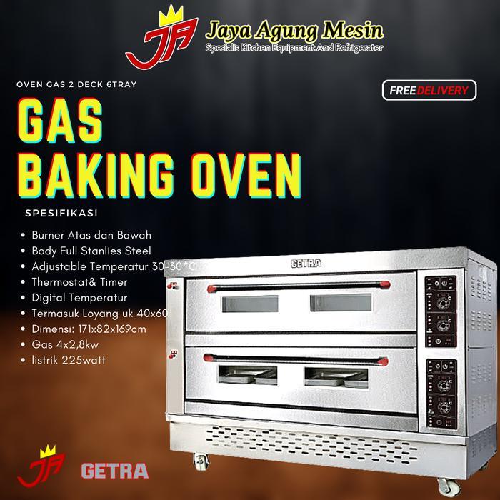 PROMO SPECIAL RAMADHAN oven 2 deck 6 tray getra RFL-26SS