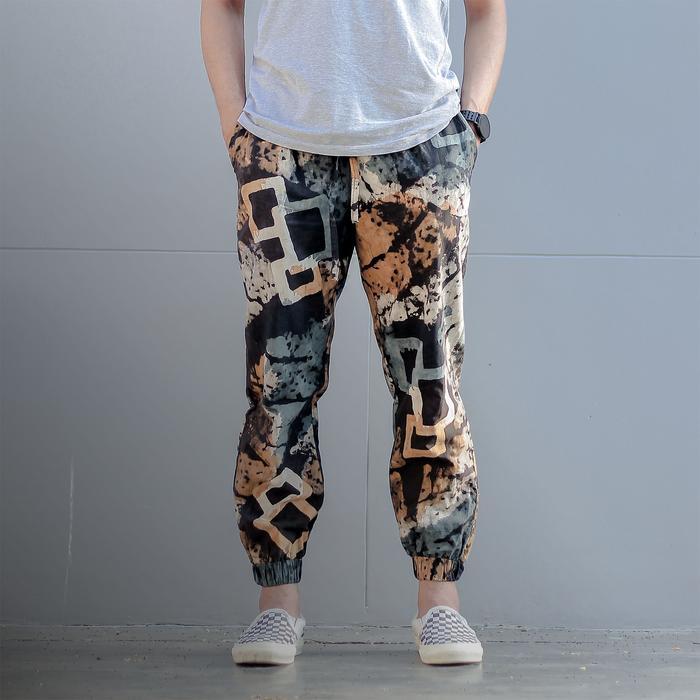 HOT PRODUK CELANA BATIK JOGER BATIK ABSTRAK MOTIF ETNIK VOL 1 - BJ 04, S Terlaris