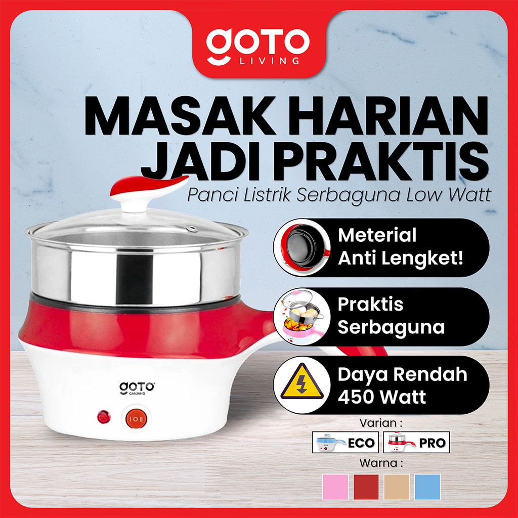 GREENPAN ID Goto Ganjang Panci Listrik Elektrik Fry Pan Serbaguna Frypan Hotpot