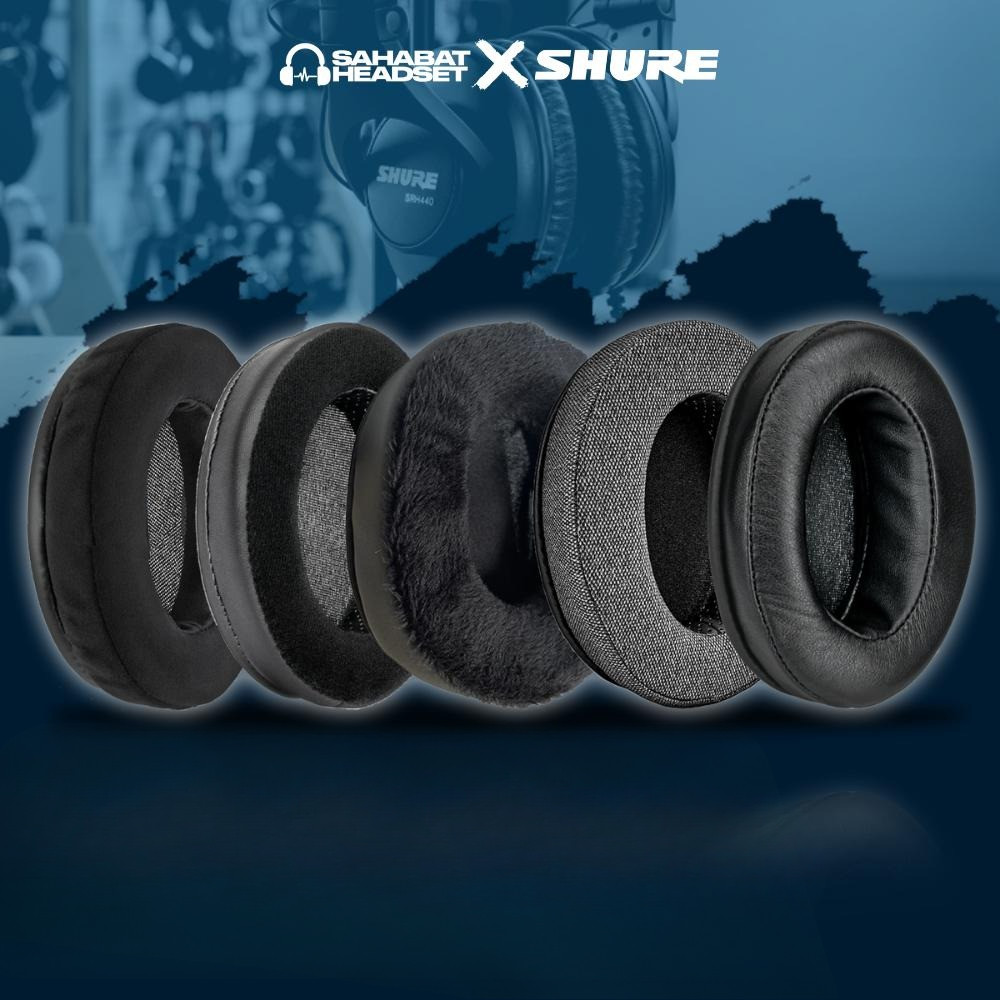 Earcup Earpad Ear Cushion Busa Bantalan Foam Pad SHURE SRH440 SRH 440 SRH-440