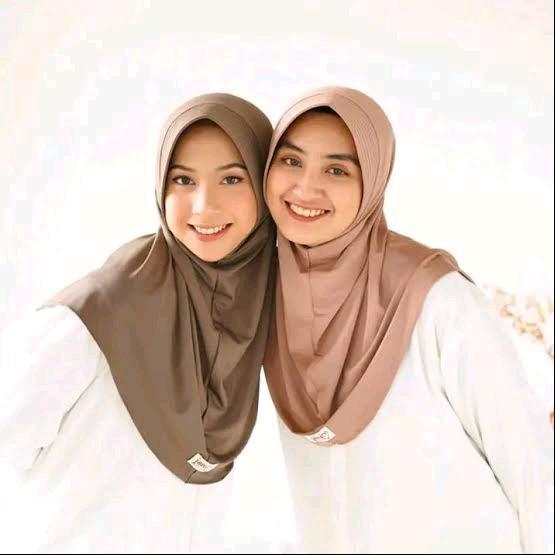 Jilbab Sport Size M, Hijab Instan, Bergo Sport, Jilbab Olahraga, Bergo Hamidah Nyaman Sporty - Hitam