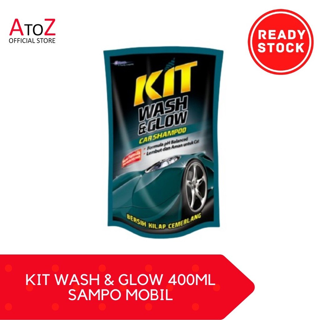KIT WASH & GLOW 400ML SAMPO MOBIL Pouch/SHAMPOO MOBIL