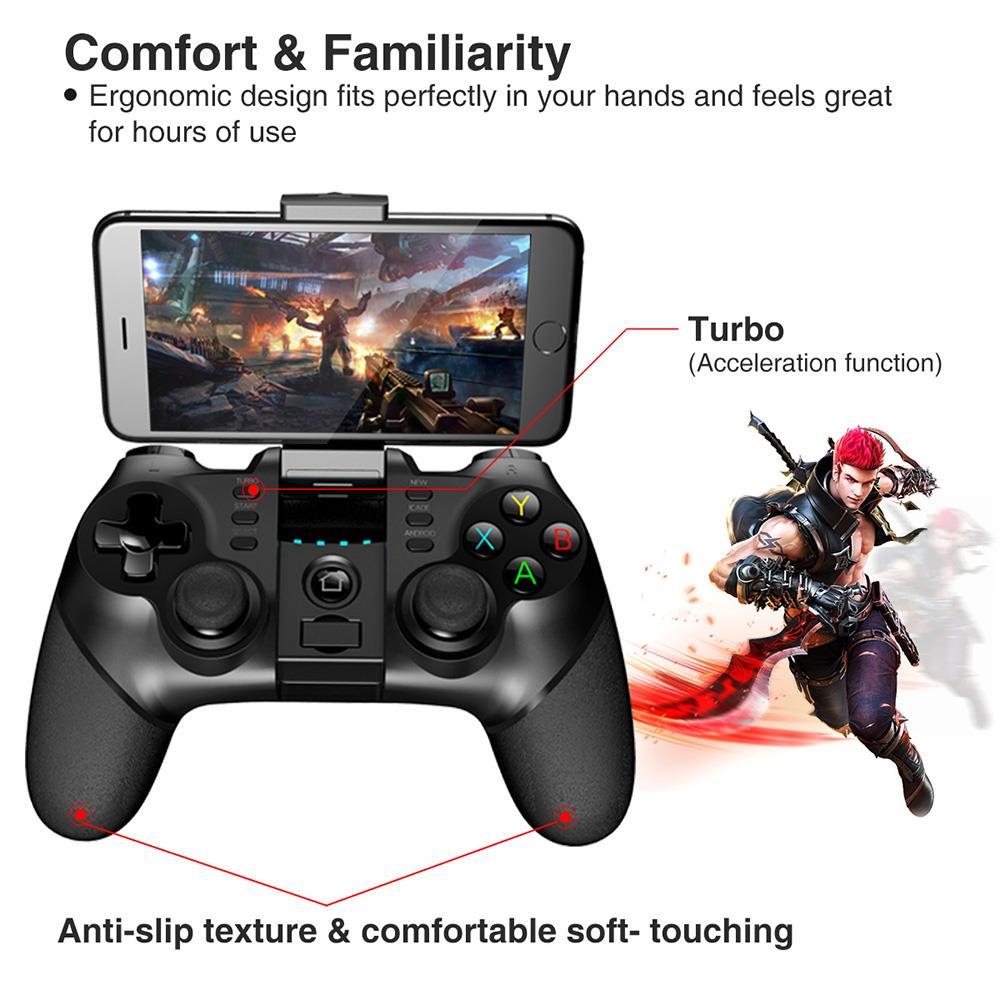 Ipega 9076 PG-9076 Gamepad Pengontrol Game Pad Ponsel Bluetooth Trigger Joystick Untuk Ponsel Androi
