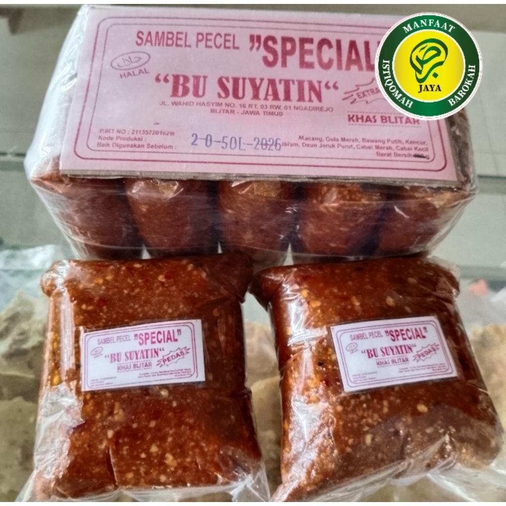 Sambel Pecel Spesial "Bu Suyatin" Khas Blitar 1 KG