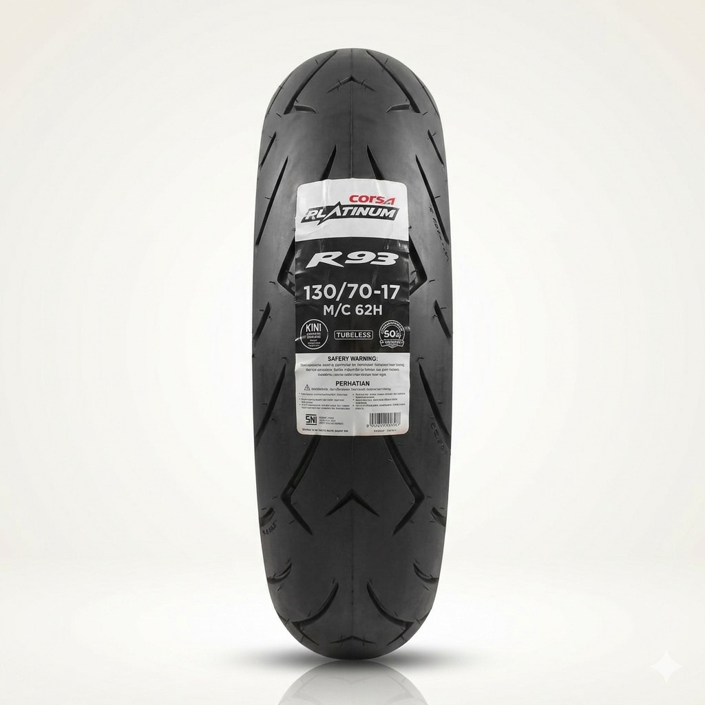 Ban Motor Sport Ring 17 130/70-17 Corsa Platinum R93 Tubeless CBR, R15, Xabre, Byson
