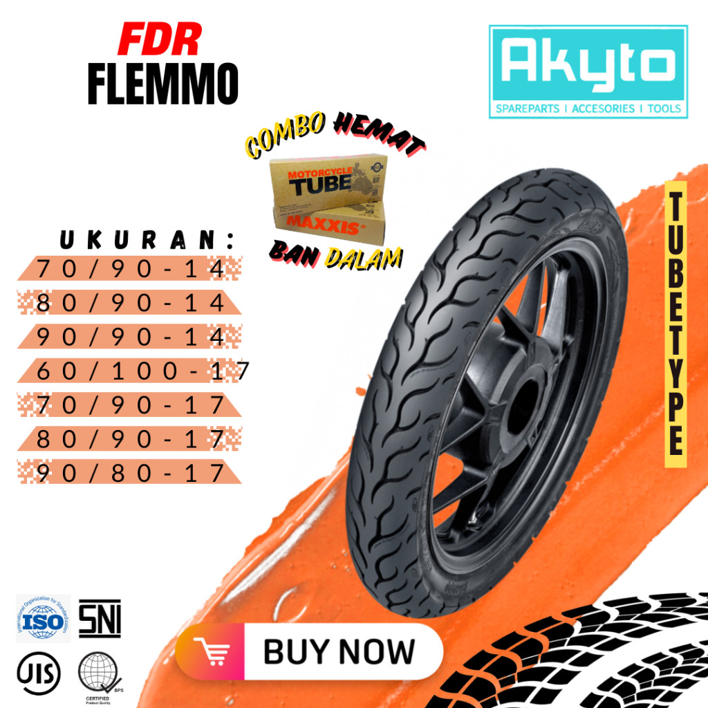BAN FDR FLEMMO RING 17  RING 14 / BAN TUBETYPE (TB)  / BAN MOTOR RING 17 / BAN R17  R14 / (70/90-14 