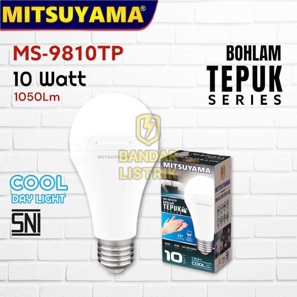 MITSUYAMA Lampu Bohlam Sensor TEPUK Tangan LED 10W CDL Cool Daylight E27 SNI - MS-9810TP