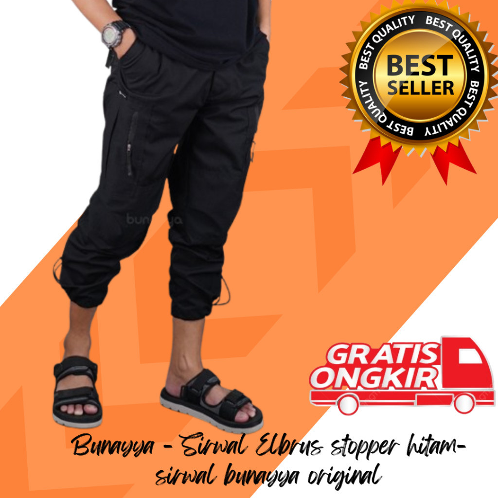 Bunayya celana sirwal muslim pria premium - Bunayya - Sirwal Stopper Original celana cargo panjang p