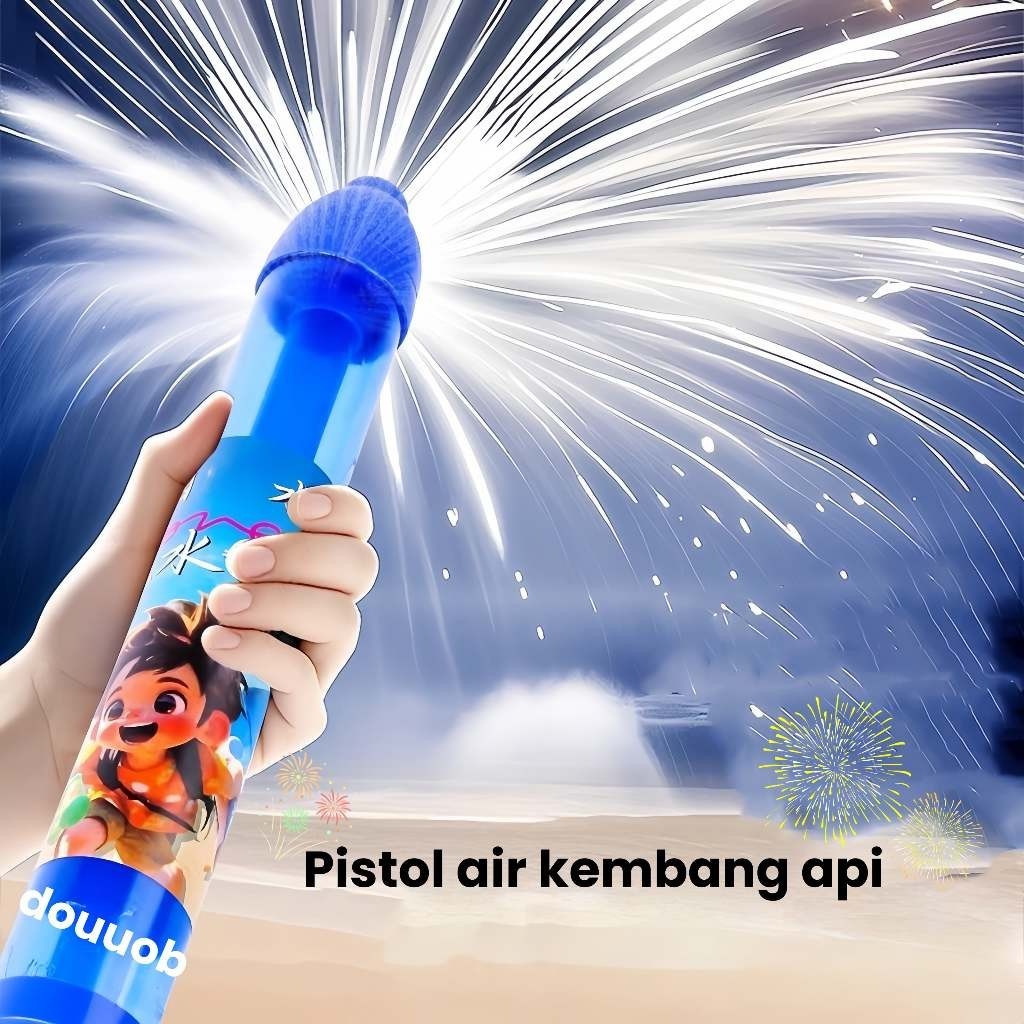 TOYBEBE Pistol Air Kembang Api /Pistol air kembang api Unisex Semprotan Air Anak/Mainan Pistol Air P