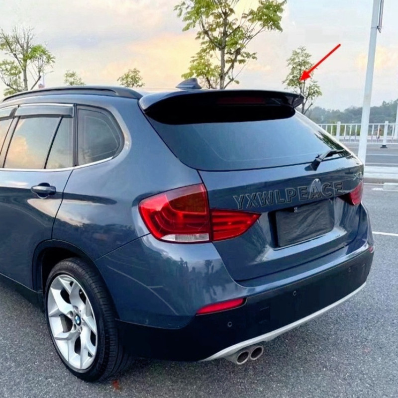 For BMW X1 E84  Spoiler 2011 2012-2014 2015 ABS Plastic Unpainted Color Rear Trunk Wings Roof Spoile