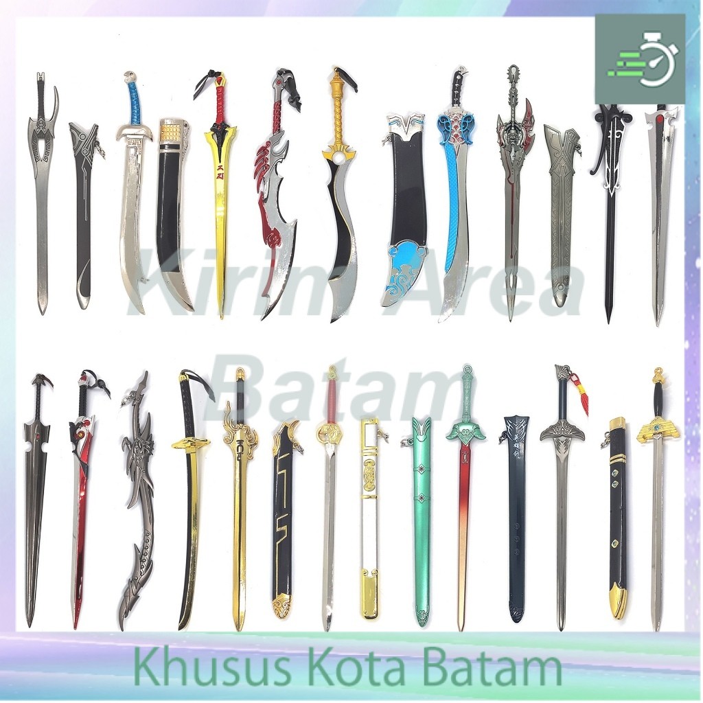 pajangan 22 cm pedang feng yun xue yin kuang dao