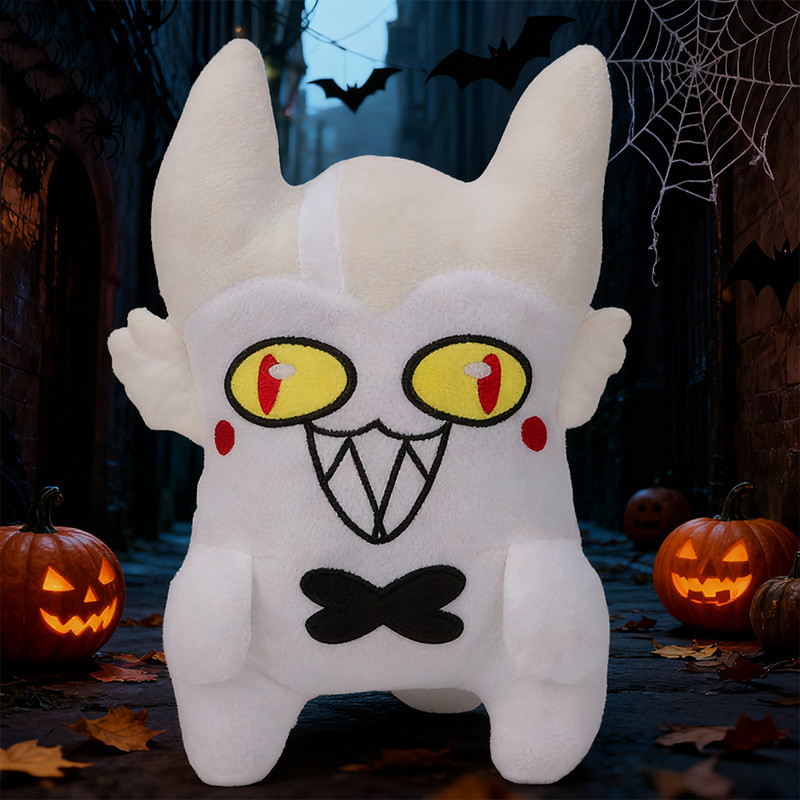 25CM Cursed Cat Alastor Cosplay Plush Plushies Cartoon Hotel Fantasy Props Xmas Birthday Gifts Masco