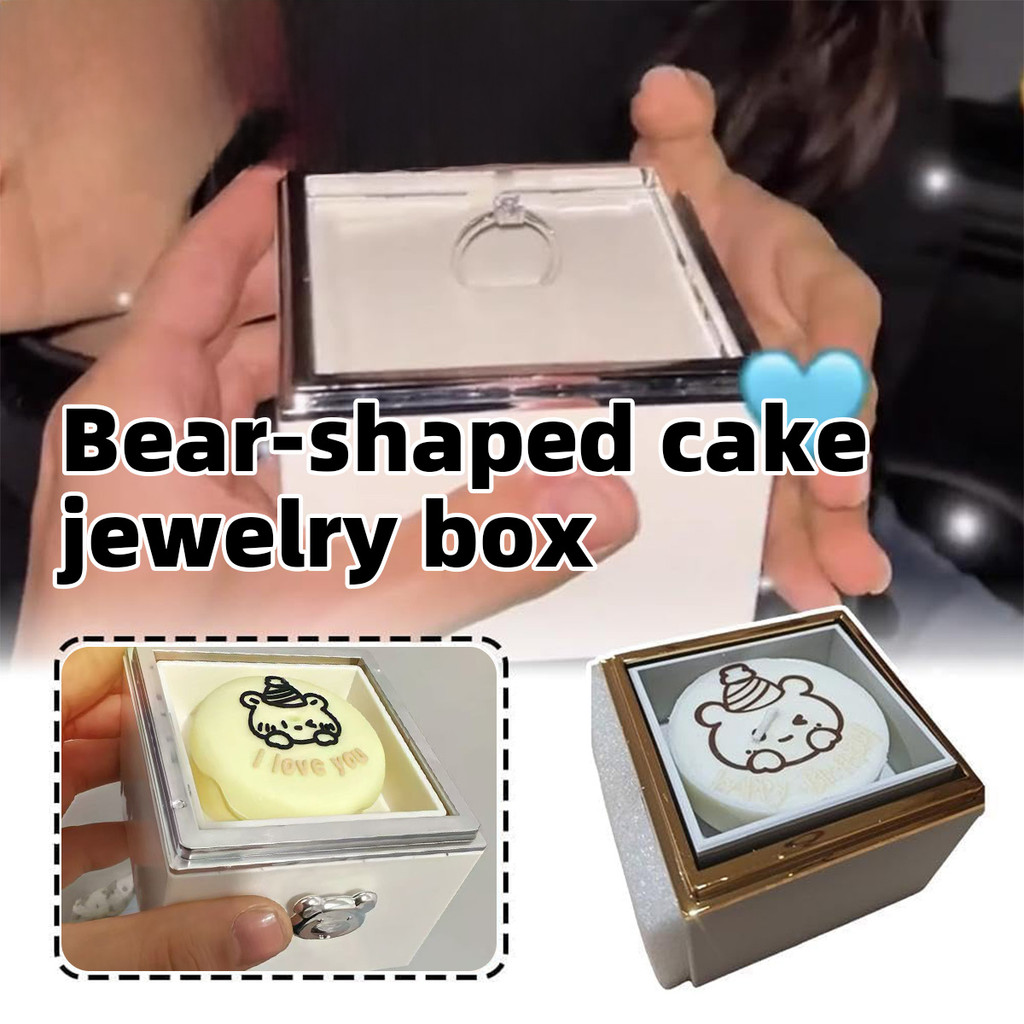 Kotak Cincin Beruang Otomatis Surprise Box Kue Ulang Tahun Hadiah Kado Ulang Tahun Valentine Gift