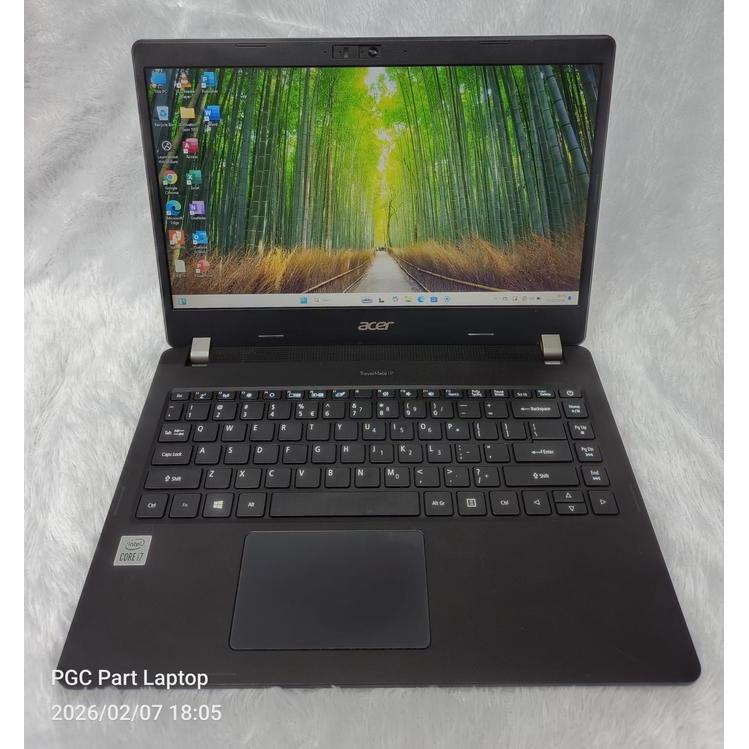 LAPTOP ACER TRAVELMATE P214 CORE I7 GEN 10 RAM 8 GB SSD 256 GB HITAM MULUS