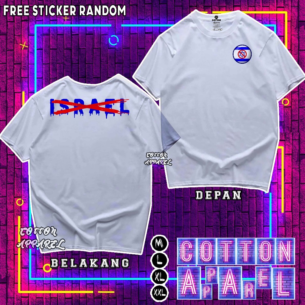 Baju Kaos Israel Flag bendera Israel tshirt Premium
