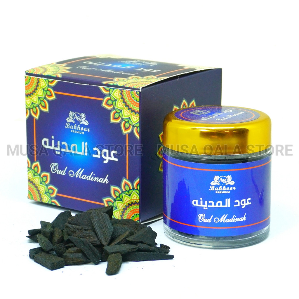 (Qween Rara) Buhur Oud Madinah 35gr Bukhur Original Impor Pengharum Ruangan Dupa Arab Asli