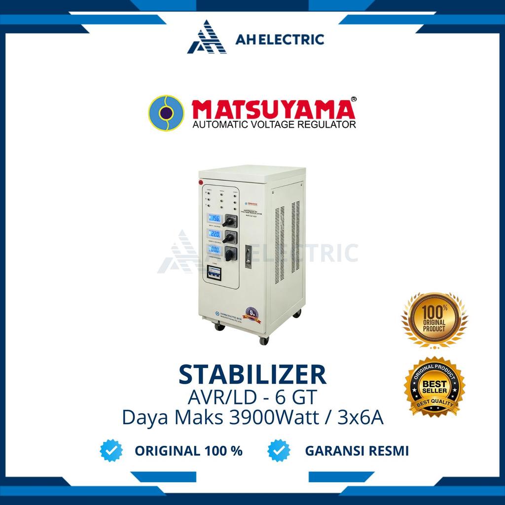 MATSUYAMA Stabilizer Listrik 6000 Watt  6 KVA 140-240V 3 Phase | Stavolt Voltage Regulator | AVR/LD-
