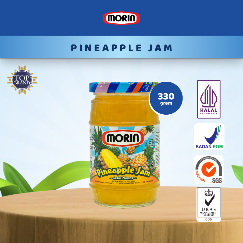 Morin Selai Nanas 330 Gr - Selai Buah