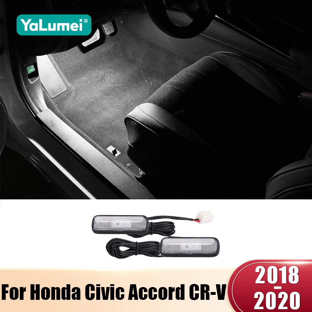 Untuk Honda Civic X Accord X 10th CRV RW 5th 2018 2019 2020 Lampu Ruang Kaki Mobil Lampu Atmosfer In