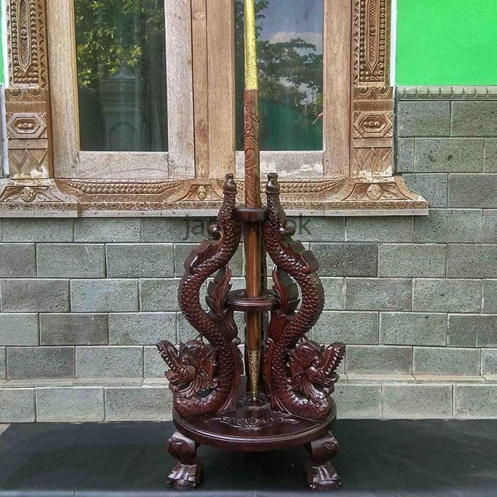 Jagrak Stand Tempat Pajangan Tombak Pusaka JK4565