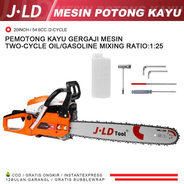 MESIN SAJA TANPA BAR AKSESORIS JLD  Chainsaw 54.6CC MesinKayu Mesin 20inch Pohon Kayu Kualitas Sinso