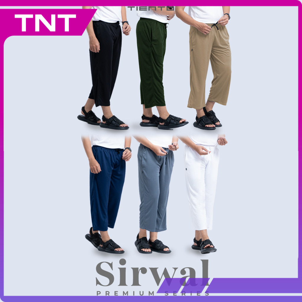 TNT Tiento Celana Cingkrang Pria Muslim Sirwal Kulot Pria Dewasa Panjang Penuh Kasual Casual Ramadha