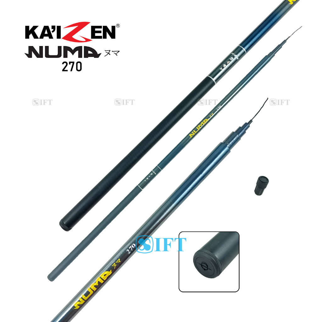 Joran Tegek KAIZEN NUMA | Ruas Pendek | Fiber | Teleskopik | 270 300 360 450 540 630 | IFT Station