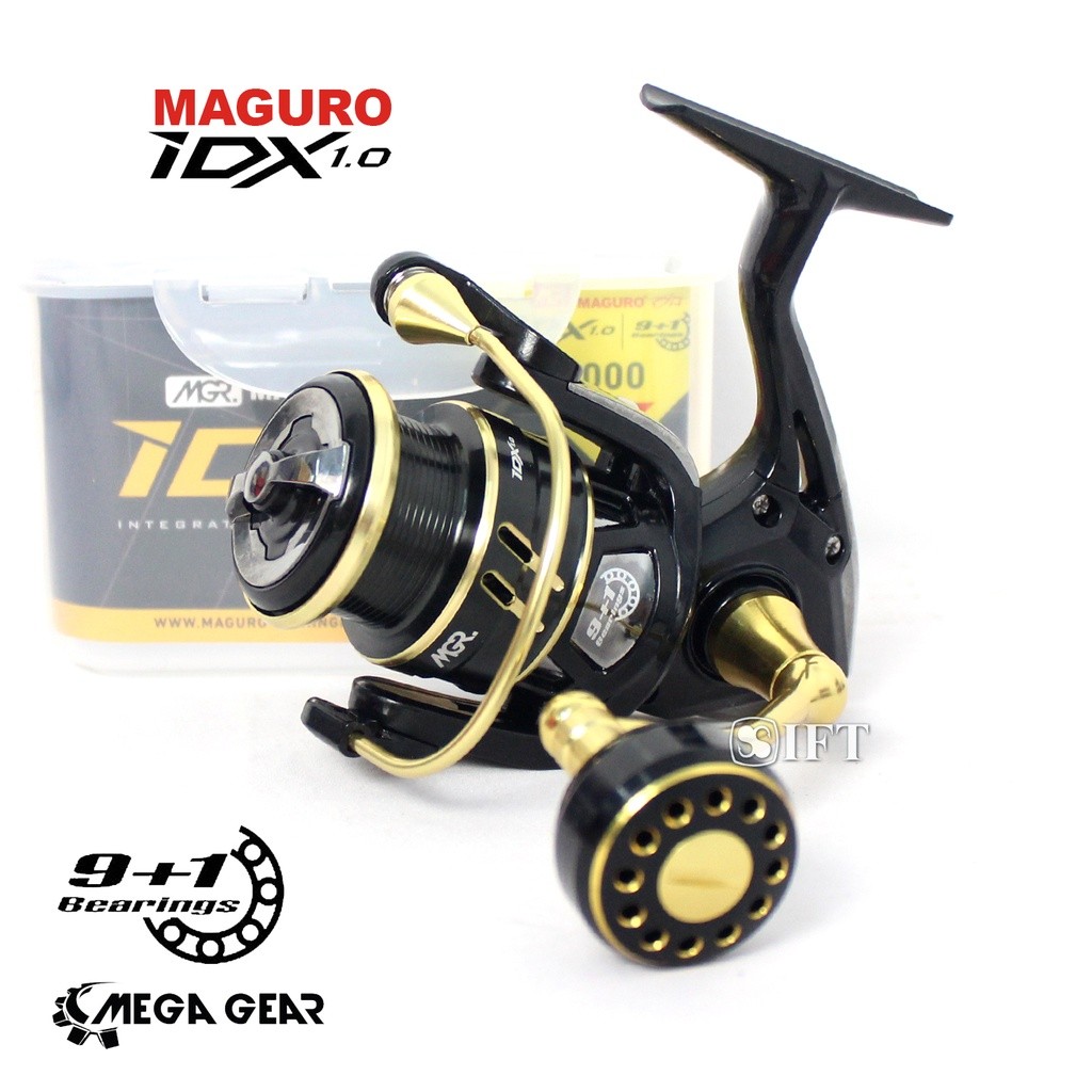 Reel Maguro IDX 1.0  | Power Handle | Mega Gear | 9+1B 800 UL sd 3000CBH Kolam Sungai Danau Muara La