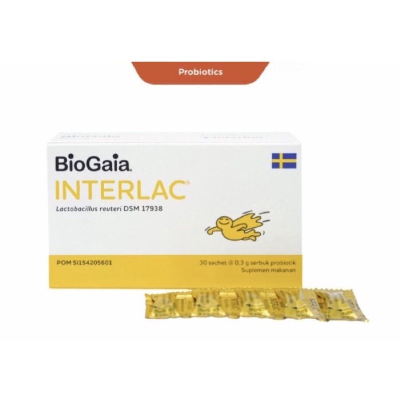 Interlac sachet strip 5 sachet ( probiotik anak stop diare anak )
