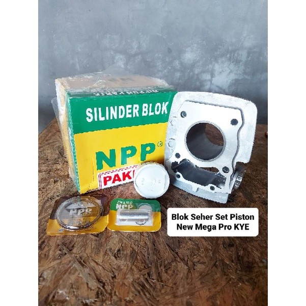 Blok Block Boring Seher Cylinder Komplit Set Piston Kit NPP Honda New Megapro mono Verza Crf 150 KYE