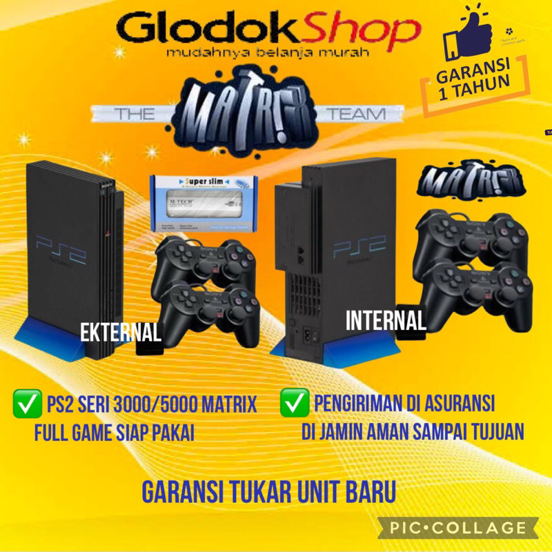 PS2 PS 2 PLAYSTASION2 PLAYSTASION 2 MATRIX SERI 3/5 HARDISK EXTERNAL DAN INTERNAL
