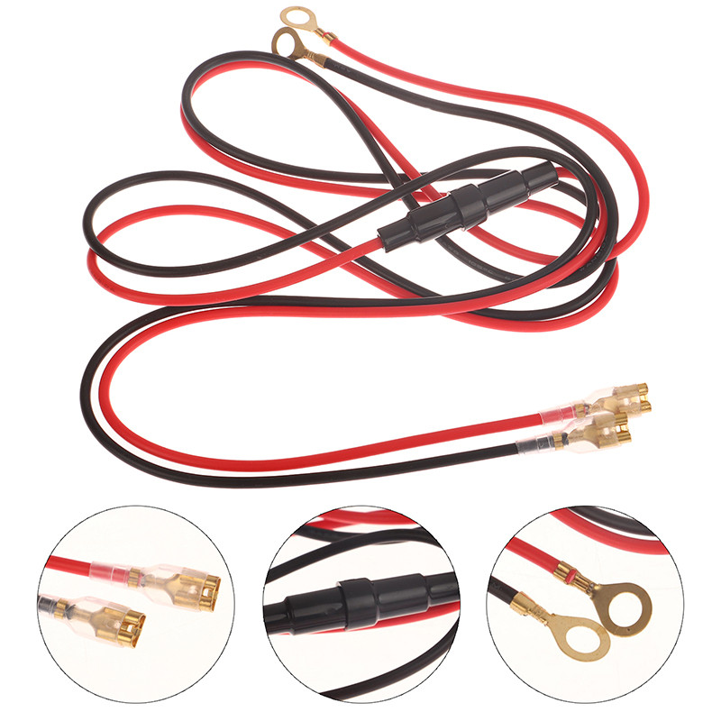 Kabel Soket Pengisi Daya USB 60/100/150cm Kabel Harness Pemantik Rokok Dengan Sekring 10A Untuk Modi