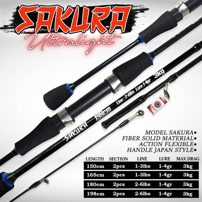 Joran UL Sakura Fiber solid 2-6lb - 150cm
