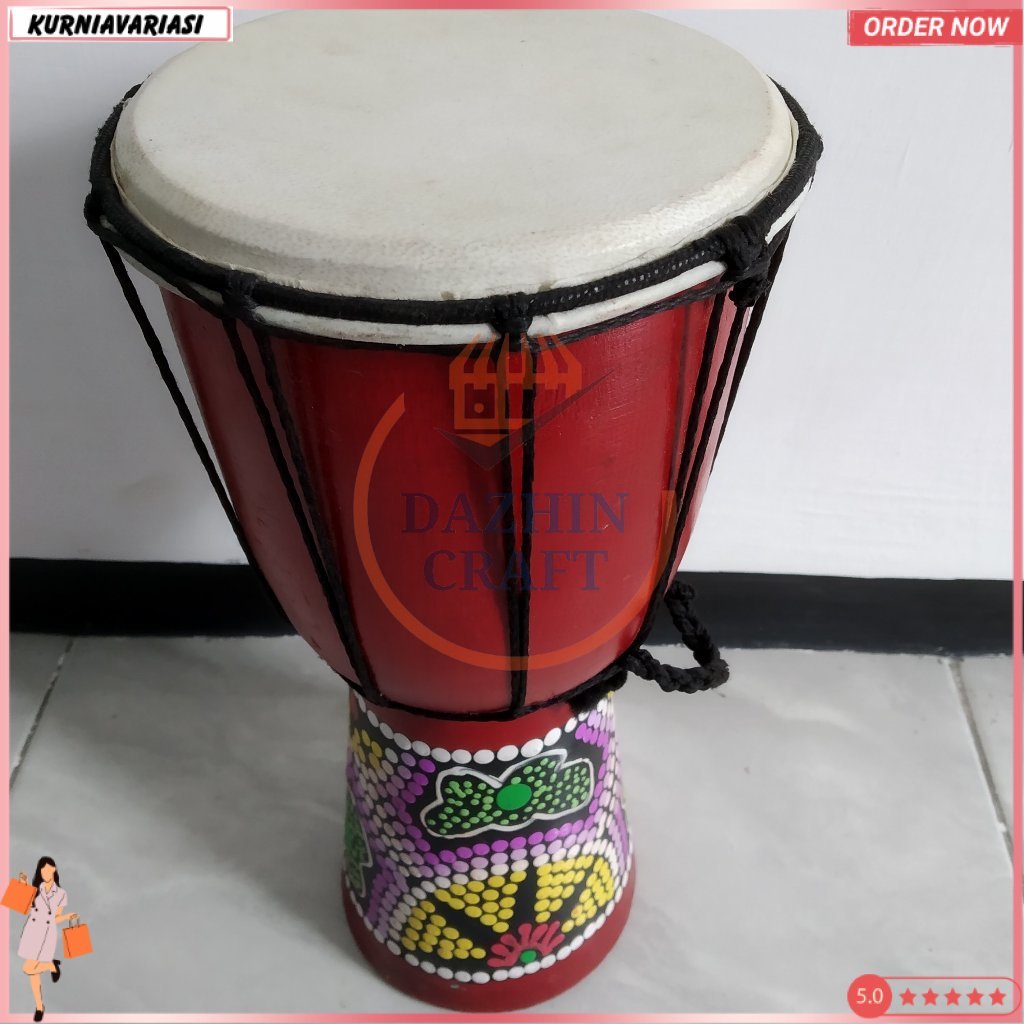 Alat Musik Jimbe tinggi 40 cm, Mainan Anak KNV -60