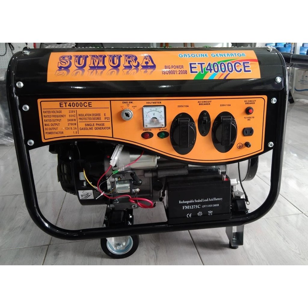 Gasoline Genset Bensin Sumura ET 4000 CE Gasoline Generator SET Sumura