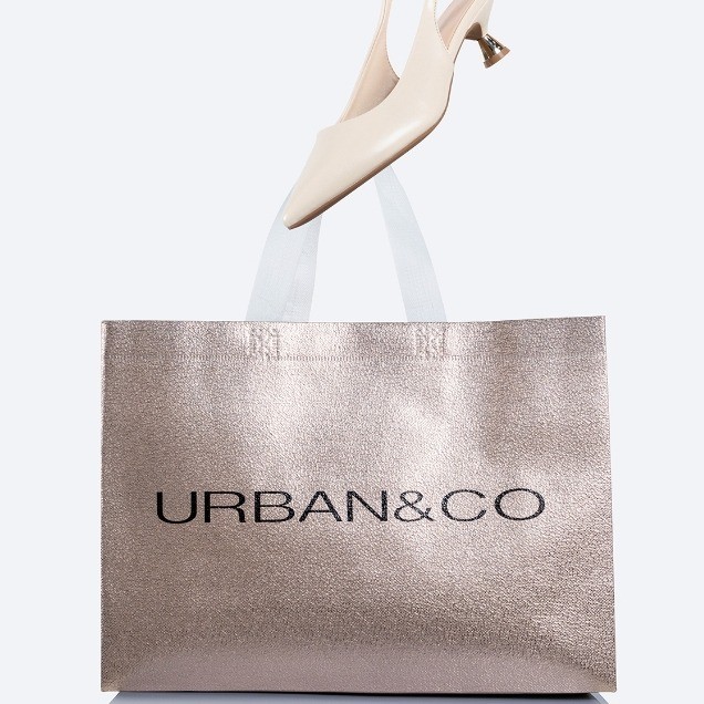 URBAN&CO Shopping Bag - Champagne / Paper Bag / Tas Belanja Urban n Co